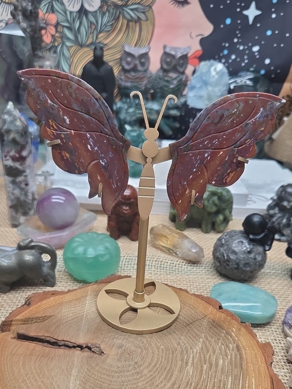 High Quality Ocean Jasper Butterfly